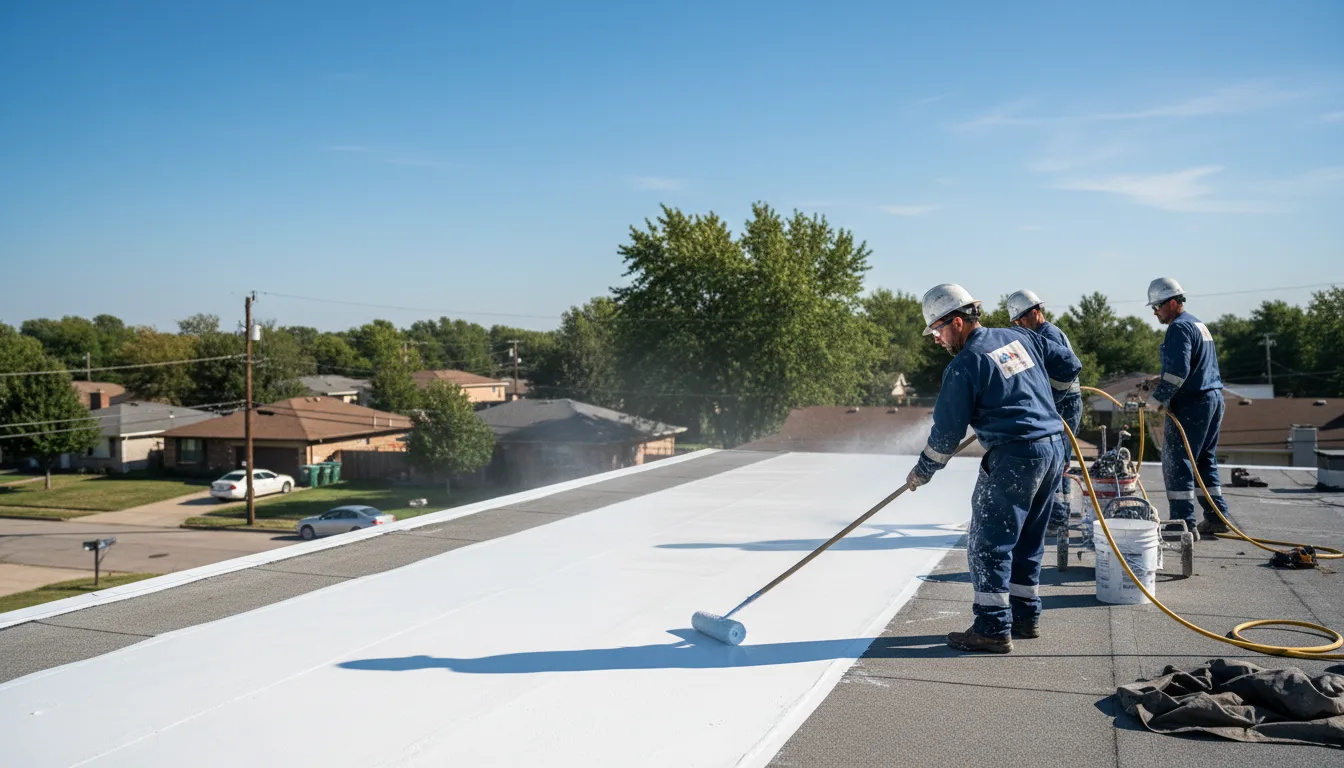 Commercial roof coating in Martinsville, MO near me